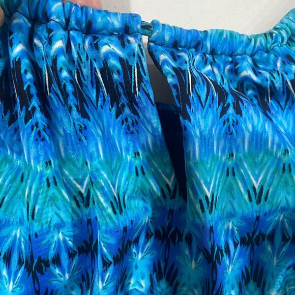 Miraclesuit Estilo Tankini Swim Top Womens 18DD Blue Resort‎ Plus Size - Picture 4 of 8